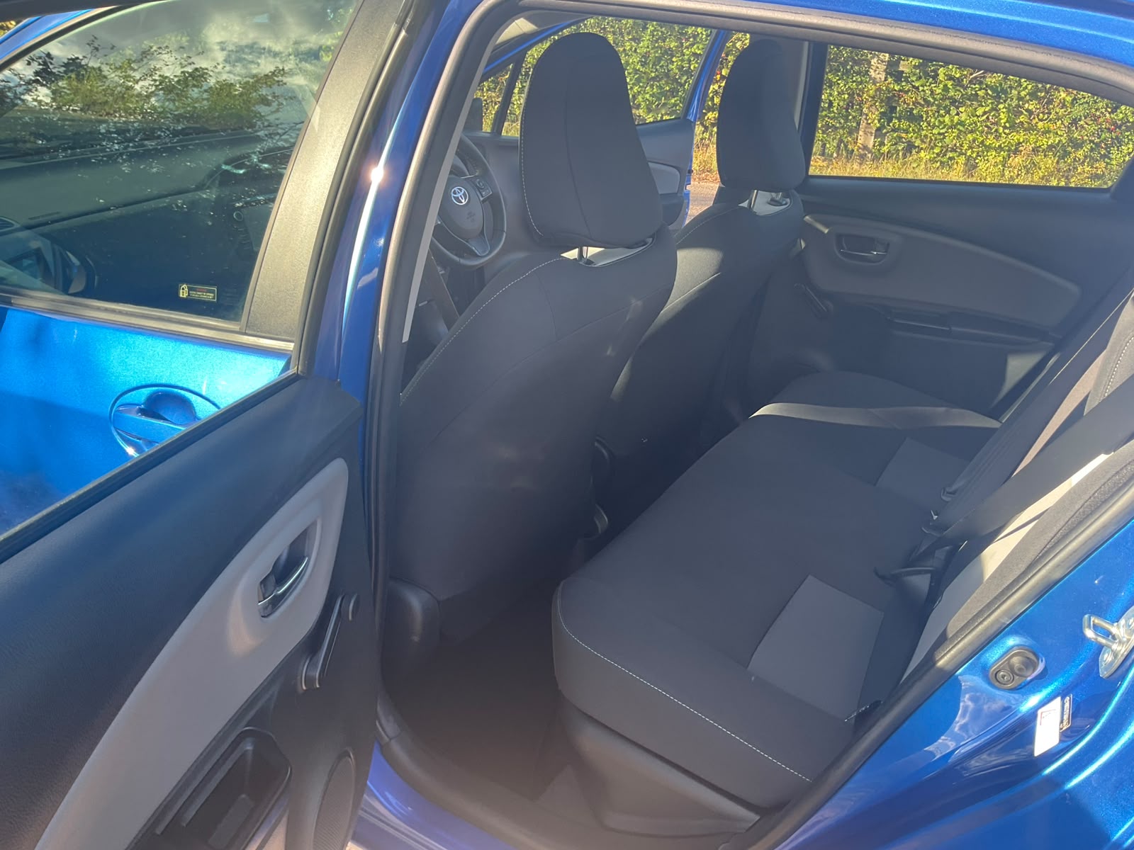 Toyota Yaris Hybrid rear interior