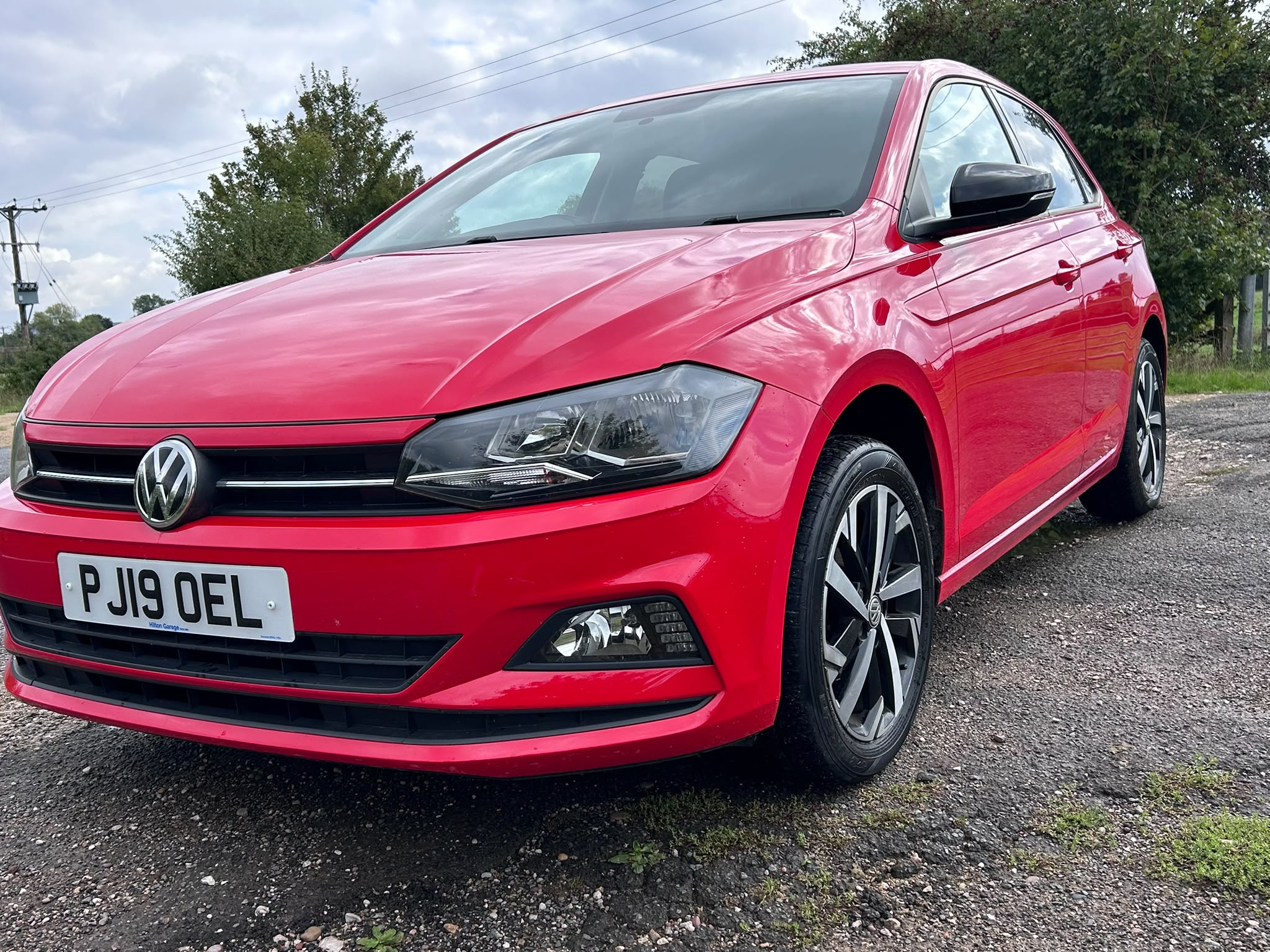 2019 Volkswagen Polo Beats Flash Red - opposite front three-quarter view
